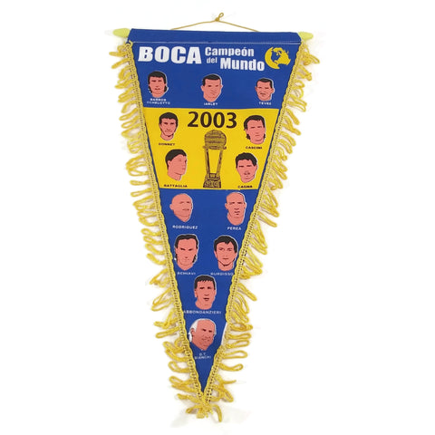Boca Juniors Pennant Boca - Campeon del Mundo 2003 World Champion