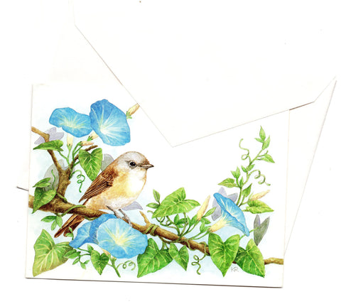 Happy Birthday Greeting Birds Art Painting Birthday Greeting Card
