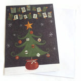 Christmas Greeting Card Season's Greeting Christmas Tree - NEW