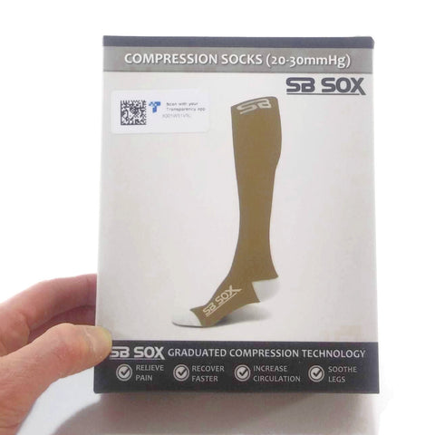 Compression Socks 20-30 mmHg SB Sox Unisex Health Orthopedic Medical Support