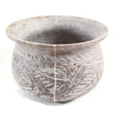 Soapstone Decorative Smudging Bowl Pot Incense Resin Burner India Handmade