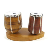 Indian Handicraft Miniature Eastern Musical Instrument Wooden Tabla & Bhaya Vint