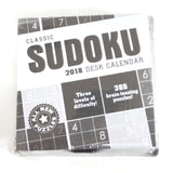 Sudoku Brain Game 2018 Desk Calendar 365 puzzles 3 Levels Classic Teasing Puzzle