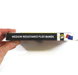 Resistance Flex Bands Medium Two Bands in One Package Red/Blue Fitness Work Out