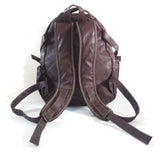 Xiangyu Backpack Leather Travel Bag Handbag Brown Unisex