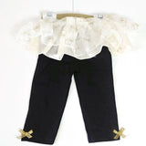 Baby Girl Duck.Duck Goose 6-9M Black/White/Gold  "Give me Sparkle" Outfit