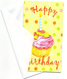 Happy 1st Birthday Cup Cake Greeting Card