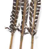 Traditional Vintage Archery Wooden Arrows with Feathers Wood Shaft Handmade