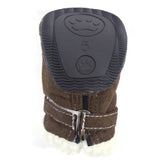 Dogs Winter Boots Outdoor Dog Warm Boot Paws Protector Small Brown Pet Shoes