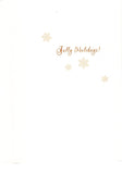 Shiny Snowman Snow Flex Marry Christmas Holidays Seasons Greeting Card