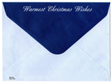 Warmest Christmas Wishes Holiday Seasons Greeting Card Vintage