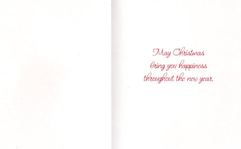 Santa Sock Christmas Tree Holidays Wishes Greeting Card New Year