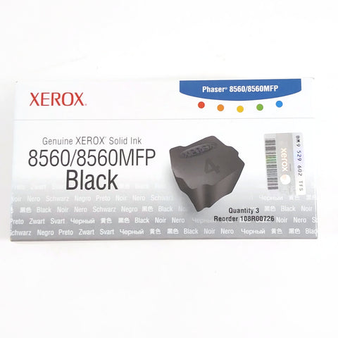 Genuine Xerox 108R00726 8560/8560MFP Black Solid Ink Sticks, Pack Of 3  - NEW