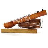 India Handicraft Miniature Musical Instrument Wooden Sitar&Dholak Drum Vintage