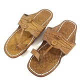 Women's Flip Flop Sandal Thong Flat Handmade Leather Summer Shoe Brown Tan 10