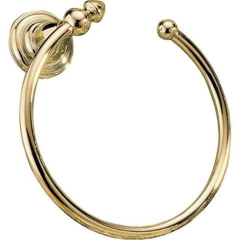 Delta Victorian Collection Towel Ring in Polished Brass Finish 75046-PB NEW